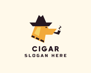 Boss Dog Cigar Pipe logo design
