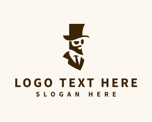 Gentleman Beard Fashion Logo