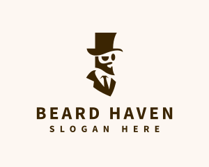 Gentleman Beard Fashion logo design