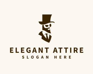 Gentleman Beard Fashion logo design