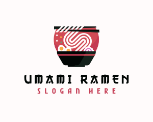 Ramen Noodle Japanese logo