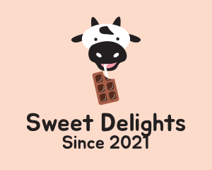 Cow Milk Chocolate  logo design