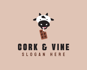 Cow Milk Chocolate  logo design