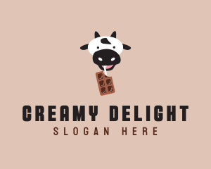 Cow Milk Chocolate  logo design