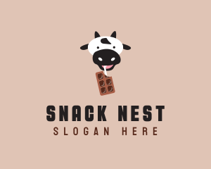 Cow Milk Chocolate  logo design