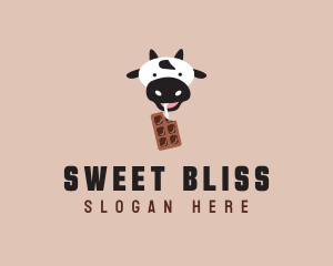 Cow Milk Chocolate  logo design