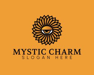 Mystic Eye Flower logo design