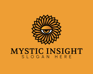 Mystic Eye Flower logo design