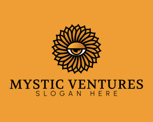 Mystic Eye Flower logo design