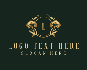 Flower Floral Wreath logo