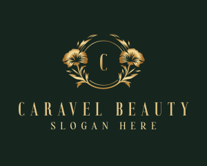 Flower Floral Wreath logo design