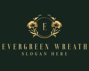 Flower Floral Wreath logo design