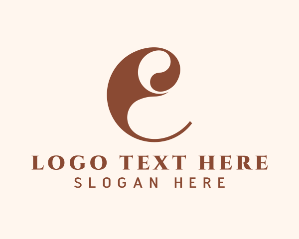 Elegant Letter E logo