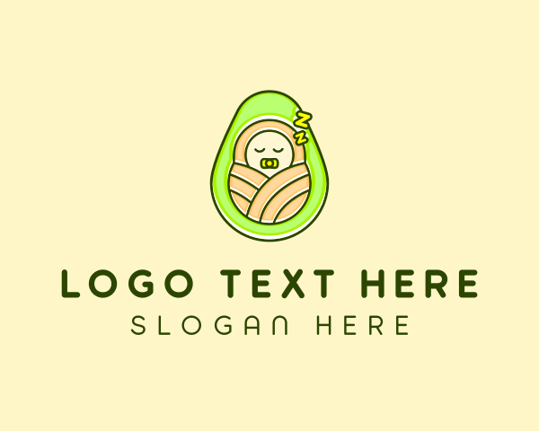 Sleeping Avocado Baby logo