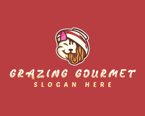 Asian Cat Ramen logo design