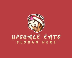 Asian Cat Ramen logo design