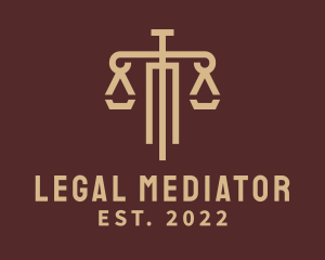 Equilibrium Justice Law  logo design