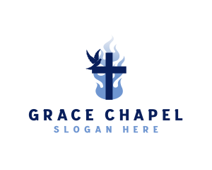 Dove Cross Church logo design