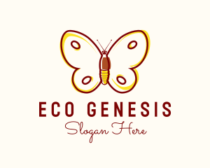 Eco Friendly Butterfly logo design