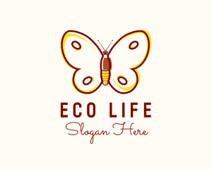 Eco Friendly Butterfly logo design