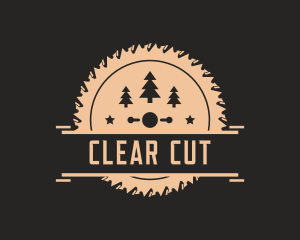 Cutting Blade Industrial Woodworking  logo design