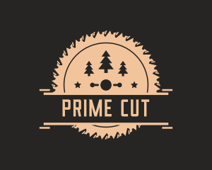 Cutting Blade Industrial Woodworking  logo design