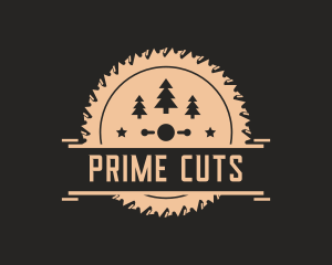 Cutting Blade Industrial Woodworking  logo design