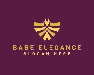 Elegant Bird Shield logo design