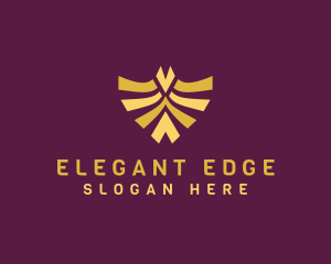 Elegant Bird Shield logo design