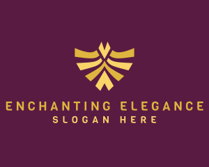 Elegant Bird Shield logo design