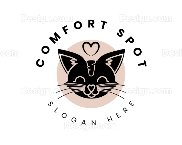 Pet Cat Veterinary Logo