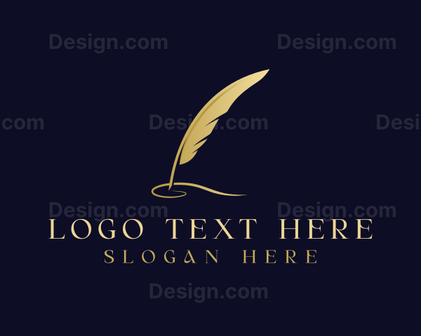 Feather Quill Calligraphy Logo