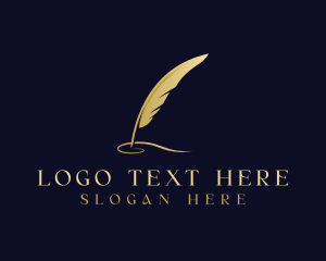 Feather Quill Calligraphy Logo