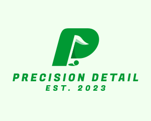 Golf Club Letter P logo design