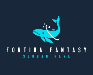 Marine Animal Whale logo design