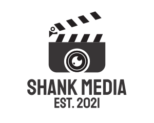 Media Clapperboard Camera logo design