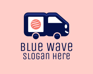Sushi Delivery Van logo design