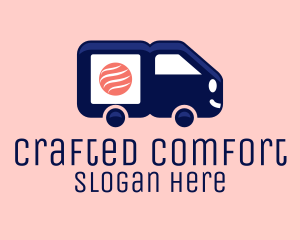 Sushi Delivery Van logo design