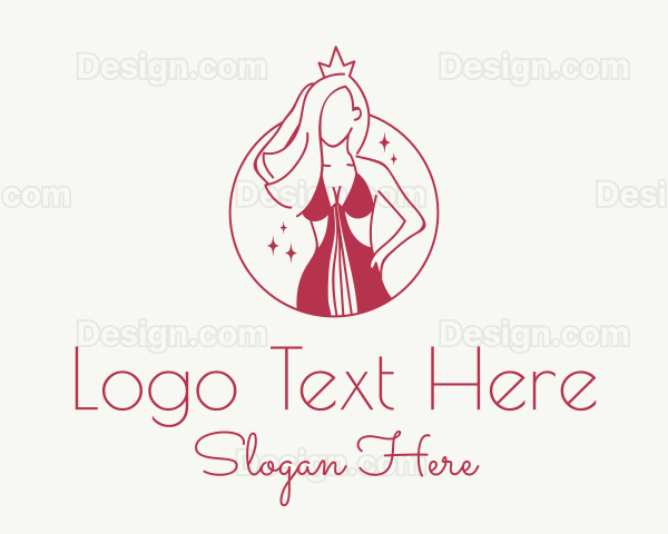 Pink Pageant Queen Logo