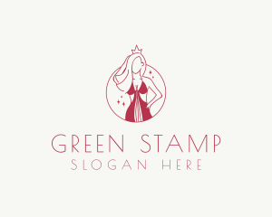 Pink Pageant Queen  logo design