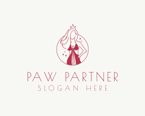 Pink Pageant Queen  logo design