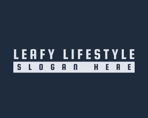 Lifestyle Apparel Wordmark logo design