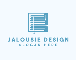 Curtain Window Blinds Decor logo design