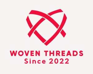 Heart Weave Textile  logo design