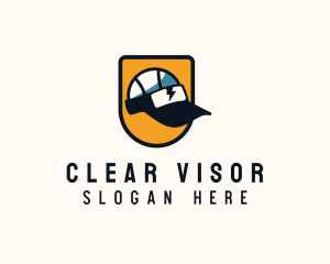 Sports Visor Cap logo design