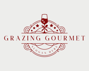 Restaurant Wine Cocktail logo design