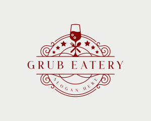 Restaurant Wine Cocktail logo design