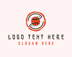 Fish Salmon Sushi Logo