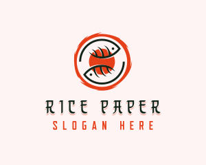 Fish Salmon Sushi logo design