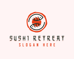 Fish Salmon Sushi logo design